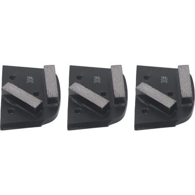 HEAT 3 Stück Diamantschleifschuhe, Körnung 30, 2 Zähne, Diamantpolierschuhe, Blockwerkzeug Für Beton- Und Lackböden HEAT 3 Stück Diamantschleifschuhe, Körnung 30, 2 Zähne, Diamantpolierschuhe, Blockwerkzeug Für Beton- Und Lackböden
