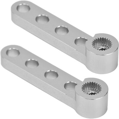 HEAT 2 Stück Einseitige Servoarme, 25 Zähne, Lenkarme Aus Aluminiumlegierung, Verbindungszubehör HEAT 2 Stück Einseitige Servoarme, 25 Zähne, Lenkarme Aus Aluminiumlegierung, Verbindungszubehör