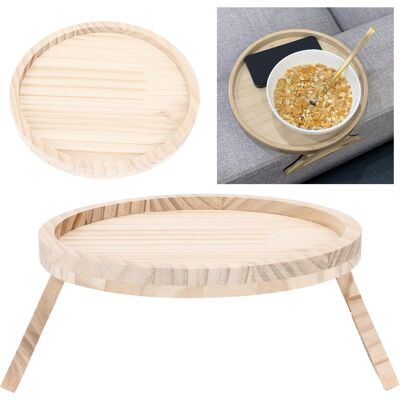 JUTE Sofatablett, Tischtablett Zum Anklemmen, Sofatablett Aus Natürlichem Bambus, Praktisches Snacktablett, 25 Cm JUTE Sofatablett, Tischtablett Zum Anklemmen, Sofatablett Aus Natürlichem Bambus, Praktisches Snacktablett, 25 Cm