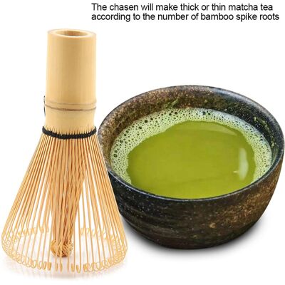 HEAT Matcha-besen Aus Natürlichem Bambus, Zubereitungswerkzeug Für Grünen Tee, 64-zahn-zahnbürste Für Zeremonien HEAT Matcha-besen Aus Natürlichem Bambus, Zubereitungswerkzeug Für Grünen Tee, 64-zahn-zahnbürste Für Zeremonien