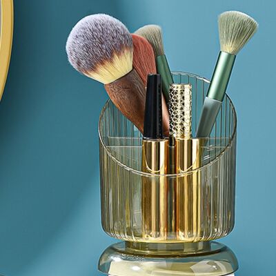 JUTE Transparenter, Ovaler Make-up-pinselhalter Mit Großem Fassungsvermögen, Tragbare Aufbewahrungsbox Für Pinsel, Lippenstift, Augenbrauenstift, Lidschattenpinsel, Staubdichten Stift, Retro-grün, Einheits JUTE Transparenter, Ovaler Make-up-pinselhalter Mit Großem Fassungsvermögen, Tragbare Aufbewahrungsbox Für Pinsel, Lippenstift, Augenbrauenstift, Lidschattenpinsel, Staubdichten Stift, Retro-grün, Einheits