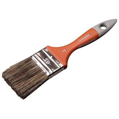 SAVY Flachpinsel für Flecken - 40mm, Braun, Bimaterialgriff - FarbPinsel SAVY Flachpinsel für Flecken - 40mm, Braun, Bimaterialgriff - FarbPinsel