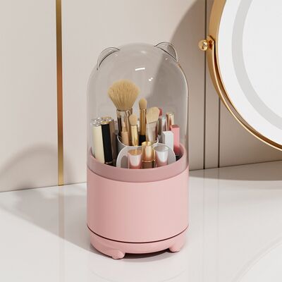 JUTE Kosmetikaufbewahrungsbox, Drehbare, Staubdichte Aufbewahrungsröhre Für Make-up-pinsel, Stiftehalter Für Den Schminktisch, Lippenstift- Und Lidschattenhalter, Puderorganizer JUTE Kosmetikaufbewahrungsbox, Drehbare, Staubdichte Aufbewahrungsröhre Für Make-up-pinsel, Stiftehalter Für Den Schminktisch, Lippenstift- Und Lidschattenhalter, Puderorganizer
