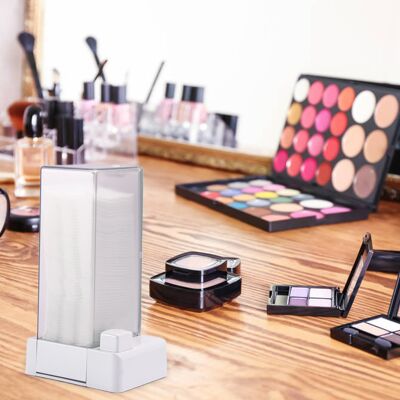 HEAT Automatischer Wattepad-spender, Auspressbar, Make-up-wattepad-halter, Spender, Kosmetik-wattepad-organizer HEAT Automatischer Wattepad-spender, Auspressbar, Make-up-wattepad-halter, Spender, Kosmetik-wattepad-organizer
