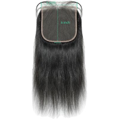 OEM Echthaar-spitzenverschluss, 150 % Dichte, Natürliche Farboptionen, 6x6-spitzenverschluss, Remy-haar, 50 Cm (20 Zoll) OEM Echthaar-spitzenverschluss, 150 % Dichte, Natürliche Farboptionen, 6x6-spitzenverschluss, Remy-haar, 50 Cm (20 Zoll)
