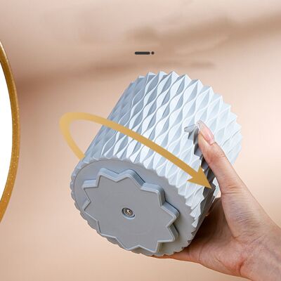 JUTE Großer, Um 360° Drehbarer Make-up-pinselhalter Mit Großem Fassungsvermögen, Aufbewahrungsbox Für Pinsel, Lippenstift, Augenbrauenstift, Lidschattenpinsel, Staubdichter Stifthalter, Blau JUTE Großer, Um 360° Drehbarer Make-up-pinselhalter Mit Großem Fassungsvermögen, Aufbewahrungsbox Für Pinsel, Lippenstift, Augenbrauenstift, Lidschattenpinsel, Staubdichter Stifthalter, Blau