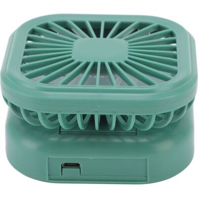 HEAT Tragbarer Faltventilator Mit 3 Geschwindigkeitsstufen, Usb-aufladbar, Drehbar, Klein, Grün. HEAT Tragbarer Faltventilator Mit 3 Geschwindigkeitsstufen, Usb-aufladbar, Drehbar, Klein, Grün.