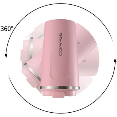JUTE Minimalistischer Isolierbecher Aus Schlichtem Edelstahl 304 Mit Intelligenter Temperaturanzeige, Tragbarer Autobecher, Zweite Generation, Rosa – 380 Ml JUTE Minimalistischer Isolierbecher Aus Schlichtem Edelstahl 304 Mit Intelligenter Temperaturanzeige, Tragbarer Autobecher, Zweite Generation, Rosa – 380 Ml