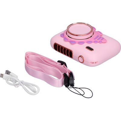 HEAT Mini-tragbarer Freisprechventilator, Usb-aufladbarer Nackenventilator Für Kameras, Rosa, Kleine Größe, Mit Kabel, Für Den Täglichen Gebrauch HEAT Mini-tragbarer Freisprechventilator, Usb-aufladbarer Nackenventilator Für Kameras, Rosa, Kleine Größe, Mit Kabel, Für Den Täglichen Gebrauch