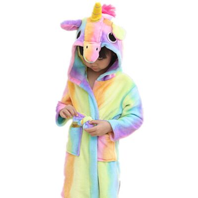 JUTE Flanellbademantel Für Kinder, Lange Ärmel, Eltern-kind-outfit Mit Tiermotiven, Neues Modell, Baby-pegasus-regenbogenpyjama/loungewear, Pegasus-regenbogenbademantel, Größe 120 (empfohlene Größe 120 Cm) JUTE Flanellbademantel Für Kinder, Lange Ärmel, Eltern-kind-outfit Mit Tiermotiven, Neues Modell, Baby-pegasus-regenbogenpyjama/loungewear, Pegasus-regenbogenbademantel, Größe 120 (empfohlene Größe 120 Cm)