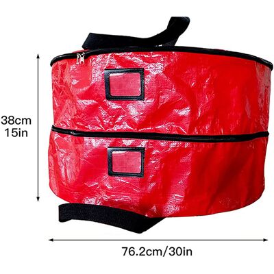 HEAT Doppellagige Aufbewahrungstasche Für Weihnachtskränze, Großer Aufbewahrungsbehälter Für Kränze, Aufbewahrungsbox Für Kränze Mit Zwei Reißverschlüssen Und Griffen HEAT Doppellagige Aufbewahrungstasche Für Weihnachtskränze, Großer Aufbewahrungsbehälter Für Kränze, Aufbewahrungsbox Für Kränze Mit Zwei Reißverschlüssen Und Griffen