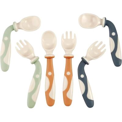 OEM Biegsames Löffel Und Gabelset Für Babys 6er-pack Übungslöffel Für Selbstständiges Essen Phase 1 Geeignet Für Kleinkinder Kinder Und Babys Leicht OEM Biegsames Löffel Und Gabelset Für Babys 6er-pack Übungslöffel Für Selbstständiges Essen Phase 1 Geeignet Für Kleinkinder Kinder Und Babys Leicht