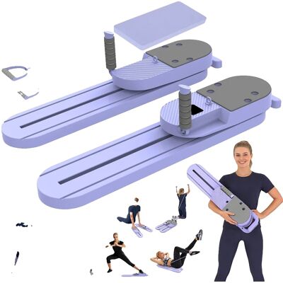 OEM Tragbarer Pilates-reformer, Multifunktionales Fitnessgerät, Muskeltrainingsgerät, Lila OEM Tragbarer Pilates-reformer, Multifunktionales Fitnessgerät, Muskeltrainingsgerät, Lila
