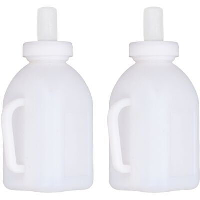 HEAT Kälbermilchflasche, 1 Liter Fassungsvermögen, Dickwandig, Robust, Leicht Zu Reinigen, Mit Abnehmbarem Schnuller HEAT Kälbermilchflasche, 1 Liter Fassungsvermögen, Dickwandig, Robust, Leicht Zu Reinigen, Mit Abnehmbarem Schnuller