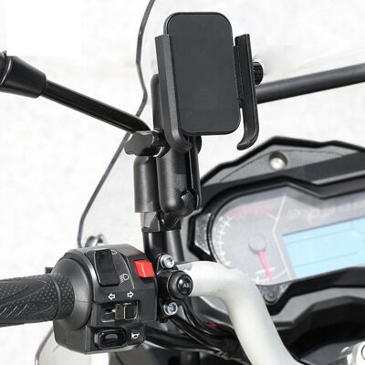 HEAT Drehbarer Handyhalter Aus Aluminium Für Fahrräder, Wasserdichter Handyhalter Für Motorräder, Mountainbikes Und E-bikes, Schwarz, Ohne Belastung, Robuste Lenkerhalterung. HEAT Drehbarer Handyhalter Aus Aluminium Für Fahrräder, Wasserdichter Handyhalter Für Motorräder, Mountainbikes Und E-bikes, Schwarz, Ohne Belastung, Robuste Lenkerhalterung.