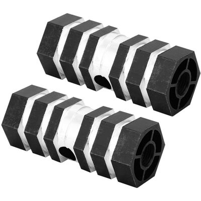 HEAT Hinterachs-pegs Für Fahrräder Aus Aluminiumlegierung, Bmx-pegs (schwarz) HEAT Hinterachs-pegs Für Fahrräder Aus Aluminiumlegierung, Bmx-pegs (schwarz)