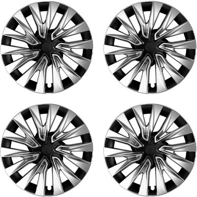 OEM Radkappen, 18 Zoll, Turbinen-design, Nabenersatz, Silberner Turbinen-stil, Tesla, Model 3 Highland 18 Zoll, 2023–2025 OEM Radkappen, 18 Zoll, Turbinen-design, Nabenersatz, Silberner Turbinen-stil, Tesla, Model 3 Highland 18 Zoll, 2023–2025