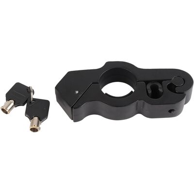HEAT Schwarzes Aluminium-lenkerschloss Für Motorräder, Gasgriffschloss Für Roller Und Fahrräder, Leichtes Und Robustes Diebstahlsicherungsgerät HEAT Schwarzes Aluminium-lenkerschloss Für Motorräder, Gasgriffschloss Für Roller Und Fahrräder, Leichtes Und Robustes Diebstahlsicherungsgerät