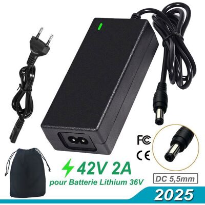 OEM 42v 2a Ladegerät Für Elektroroller, 36v Lithium-elektrofahrrad-akkuladegerät Mit Universaladapter Und Aufbewahrungstasche OEM 42v 2a Ladegerät Für Elektroroller, 36v Lithium-elektrofahrrad-akkuladegerät Mit Universaladapter Und Aufbewahrungstasche
