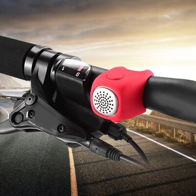 HEAT Mountainbike-fahrradlenker-klingel, Elektrische Hupe Für Fahrräder (rot) HEAT Mountainbike-fahrradlenker-klingel, Elektrische Hupe Für Fahrräder (rot)