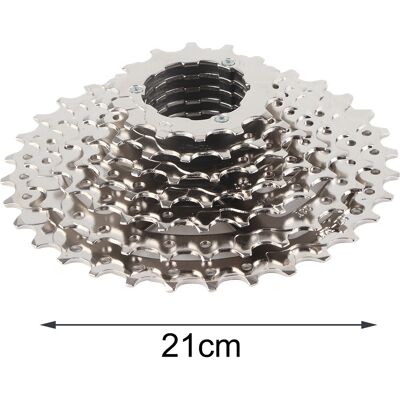 HEAT Cassette Vtt 8 Vitesses 11-32 Dents, Dérailleur Arrière, Groupe Cassette, Roue D'Inertie, Roue Libre Pour Ascensions, Cyclisme En Extérieur HEAT Cassette Vtt 8 Vitesses 11-32 Dents, Dérailleur Arrière, Groupe Cassette, Roue D'Inertie, Roue Libre Pour Ascensions, Cyclisme En Extérieur