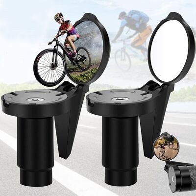 LIIYIELA Stück Fahrrad-rückspiegel, Rückspiegel Für Elektroroller, Verstellbarer 360°-konvex-fahrradspiegel, Retro, Universeller Hd-stoßfester Spiegel Für 21-23 Mm Lenker LIIYIELA Stück Fahrrad-rückspiegel, Rückspiegel Für Elektroroller, Verstellbarer 360°-konvex-fahrradspiegel, Retro, Universeller Hd-stoßfester Spiegel Für 21-23 Mm Lenker