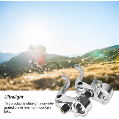 HEAT Paire De Poignées De Frein À Disque De Vtt En Alliage D'Aluminium De 24 Mm, Accessoire De Cyclisme (argenté) HEAT Paire De Poignées De Frein À Disque De Vtt En Alliage D'Aluminium De 24 Mm, Accessoire De Cyclisme (argenté)