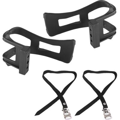 HEAT Set Zehenclips Und Riemen Für Fahrräder, Fixie- Und Rennräder, Rutschfest HEAT Set Zehenclips Und Riemen Für Fahrräder, Fixie- Und Rennräder, Rutschfest