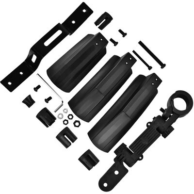 HEAT Kit De Garde-boue Avant, Arrière Et De Roue Arrière Pour Vélo, Fixation Rapide, Pour Cyclisme En Extérieur HEAT Kit De Garde-boue Avant, Arrière Et De Roue Arrière Pour Vélo, Fixation Rapide, Pour Cyclisme En Extérieur