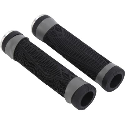 HEAT Poignées De Guidon De Vélo Vtt En Silicone Antidérapant Avec Embouts, Accessoire De Cyclisme Antichoc (noir) HEAT Poignées De Guidon De Vélo Vtt En Silicone Antidérapant Avec Embouts, Accessoire De Cyclisme Antichoc (noir)