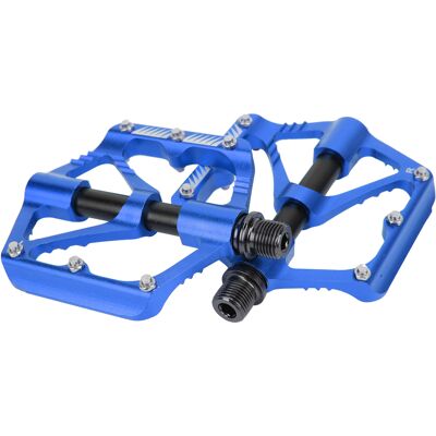 HEAT Pédales Wake Bike 3 Roulements En Alliage D'Aluminium, Résistantes Et Durables, Pour Vtt (accessoires Bleus). HEAT Pédales Wake Bike 3 Roulements En Alliage D'Aluminium, Résistantes Et Durables, Pour Vtt (accessoires Bleus).