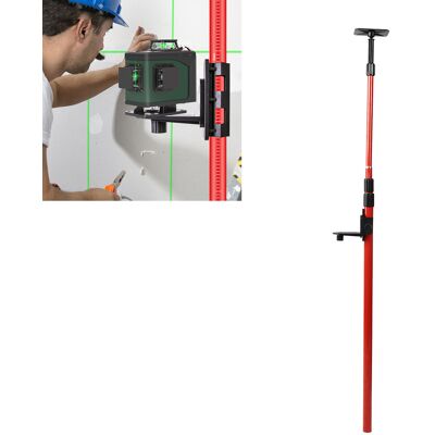 JUTE M Lange Horizontale Teleskop-montagestange Für Rote Laser, Kompatibel Mit Drehbaren Und Linearen Laserhalterungen, Verstellbare Deckenmontagehalterung. JUTE M Lange Horizontale Teleskop-montagestange Für Rote Laser, Kompatibel Mit Drehbaren Und Linearen Laserhalterungen, Verstellbare Deckenmontagehalterung.