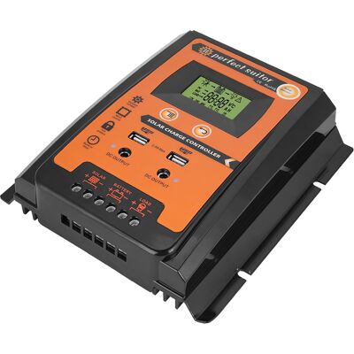 HEAT 12v/24v 50a Pwm- Und Mppt-solarladeregler, Solarmodul-laderegler Mit Zwei Usb-anschlüssen, Lcd-bildschirm, Digitaler Batterieregler HEAT 12v/24v 50a Pwm- Und Mppt-solarladeregler, Solarmodul-laderegler Mit Zwei Usb-anschlüssen, Lcd-bildschirm, Digitaler Batterieregler