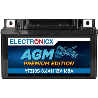 Electronicx Ytz10s Agm Motorradbatterie 12v 9ah - Wartungsfrei, Hohe Startkraft, Robust & Langlebig - Premium Batterie 12v Wartungsfrei - Versand De Electronicx Ytz10s Agm Motorradbatterie 12v 9ah - Wartungsfrei, Hohe Startkraft, Robust & Langlebig - Premium Batterie 12v Wartungsfrei - Versand De