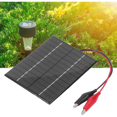 JUTE Diy-solarpanel Mit 2w 12v Polykristallinem Siliziumpanel, Solarladepanel, Solar-epoxidplatte + Klemmen JUTE Diy-solarpanel Mit 2w 12v Polykristallinem Siliziumpanel, Solarladepanel, Solar-epoxidplatte + Klemmen