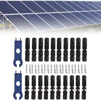JUTE Mc4-solar-photovoltaik-stecker, R4-stecker Für Solarmodule, Steckeradapter Für Wasserdichte Und Flammhemmende Kabelpaare JUTE Mc4-solar-photovoltaik-stecker, R4-stecker Für Solarmodule, Steckeradapter Für Wasserdichte Und Flammhemmende Kabelpaare