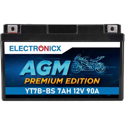 Electronicx Yt7b-bs Agm Motorradbatterie 12v 7ah 90a/en - Wartungsfrei, Auslaufsicher, Langlebig - Premium Batterie 12v Wartungsfrei - Versand De Electronicx Yt7b-bs Agm Motorradbatterie 12v 7ah 90a/en - Wartungsfrei, Auslaufsicher, Langlebig - Premium Batterie 12v Wartungsfrei - Versand De