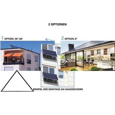 ELECTRONICX Solarmodul Halterungl 1er Set 30°-60° Silber - Photovoltaik Solar Pv Premium - Versand De ELECTRONICX Solarmodul Halterungl 1er Set 30°-60° Silber - Photovoltaik Solar Pv Premium - Versand De