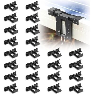 OEM 24 Stück 30-mm-solarpanel-entwässerungsclips, Schlammablaufclips Für Photovoltaikmodule, Pv-modul-reinigungsclips Zur Wasserableitung OEM 24 Stück 30-mm-solarpanel-entwässerungsclips, Schlammablaufclips Für Photovoltaikmodule, Pv-modul-reinigungsclips Zur Wasserableitung