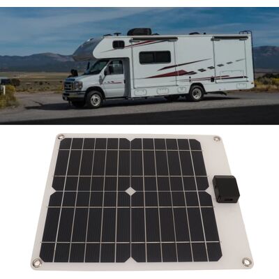 JUTE Monokristallines Silizium-solarpanel Mit Zwei Ausgängen (5v/12v), 15w, Für Auto, Boot, Anhänger Oder Wohnmobil (ohne Batterie), Weiß. JUTE Monokristallines Silizium-solarpanel Mit Zwei Ausgängen (5v/12v), 15w, Für Auto, Boot, Anhänger Oder Wohnmobil (ohne Batterie), Weiß.