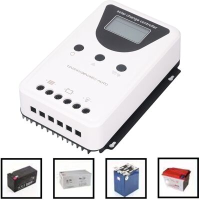 JUTE 12v/24v/36v/48v Dc Solar-laderegler, Automatische Erkennung, Pwm, Lcd-anzeige, 100a Solarmodul-laderegler JUTE 12v/24v/36v/48v Dc Solar-laderegler, Automatische Erkennung, Pwm, Lcd-anzeige, 100a Solarmodul-laderegler