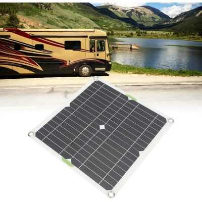 JUTE Wohnmobilzubehör: 200-w-monokristallines Solarpanel, Doppel-usb-batterieklemme + Zigarettenanzünderkabel, 12-v-batterieladegerät Mit 10-in-1-usb-kabelbaum JUTE Wohnmobilzubehör: 200-w-monokristallines Solarpanel, Doppel-usb-batterieklemme + Zigarettenanzünderkabel, 12-v-batterieladegerät Mit 10-in-1-usb-kabelbaum