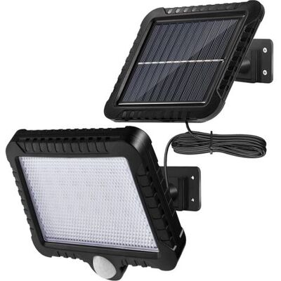 OEM Ip65 Solar-flutlicht Mit Bewegungsmelder – 5 M Kabel – 120° Abstrahlwinkel – Drehbares Solarpanel – 10 Stunden Akkulaufzeit OEM Ip65 Solar-flutlicht Mit Bewegungsmelder – 5 M Kabel – 120° Abstrahlwinkel – Drehbares Solarpanel – 10 Stunden Akkulaufzeit