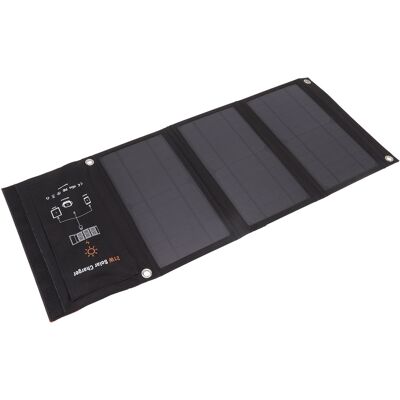 HEAT 21-w-falt-solarpanel-ladegerät, Schwarz, Tragbares Solar-ladepanel Mit Zwei Usb-anschlüssen Für Outdoor-aktivitäten Wie Wandern Und Camping HEAT 21-w-falt-solarpanel-ladegerät, Schwarz, Tragbares Solar-ladepanel Mit Zwei Usb-anschlüssen Für Outdoor-aktivitäten Wie Wandern Und Camping