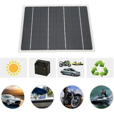 JUTE Wohnmobilzubehör: 10-w-monokristallines Solarpanel, Duale Usb-schnittstelle, Batterieklemme Und Zigarettenanzünderkabel JUTE Wohnmobilzubehör: 10-w-monokristallines Solarpanel, Duale Usb-schnittstelle, Batterieklemme Und Zigarettenanzünderkabel
