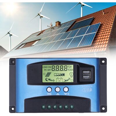 JUTE Mppt-solar-photovoltaik-laderegler, Automatische 12v/24v-batterieerkennung, Intelligentes Stromerzeugungssystem Für 40a-hausladegeräte, Maximale Photovoltaikspannung 50v JUTE Mppt-solar-photovoltaik-laderegler, Automatische 12v/24v-batterieerkennung, Intelligentes Stromerzeugungssystem Für 40a-hausladegeräte, Maximale Photovoltaikspannung 50v
