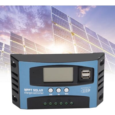 JUTE 12/24v Solarmodul-laderegler, Mppt-laderegler, Wechselrichter, Ladegerät, Dual-usb-regler, 60a Photovoltaik-laderegler JUTE 12/24v Solarmodul-laderegler, Mppt-laderegler, Wechselrichter, Ladegerät, Dual-usb-regler, 60a Photovoltaik-laderegler