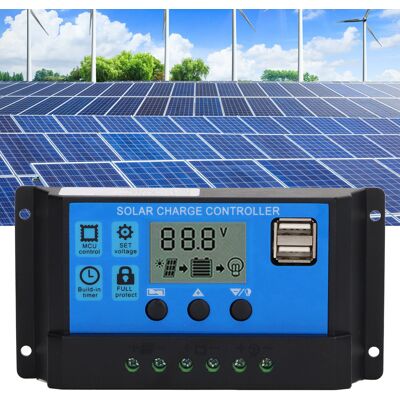 JUTE 12v/24v Solarmodul-laderegler, Pwm-photovoltaikregler, 100a Solarzellenladegerät JUTE 12v/24v Solarmodul-laderegler, Pwm-photovoltaikregler, 100a Solarzellenladegerät