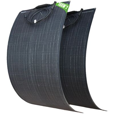 OEM Flexibles Solarpanel, Hohe Effizienz, Robustes Und Wasserdichtes Design, 2 Stück 100 W OEM Flexibles Solarpanel, Hohe Effizienz, Robustes Und Wasserdichtes Design, 2 Stück 100 W