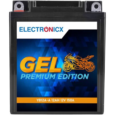Electronicx Yb12a-a 12v 12ah Gel Motorradbatterie - Wartungsfrei & Versiegelt - Kompatibel Mit Yb12a-a / 51211 - Premium Batterie 12v Wartungsfrei Electronicx Yb12a-a 12v 12ah Gel Motorradbatterie - Wartungsfrei & Versiegelt - Kompatibel Mit Yb12a-a / 51211 - Premium Batterie 12v Wartungsfrei